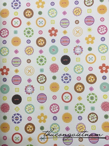 EG-02-15 Giấy scrapbook nút